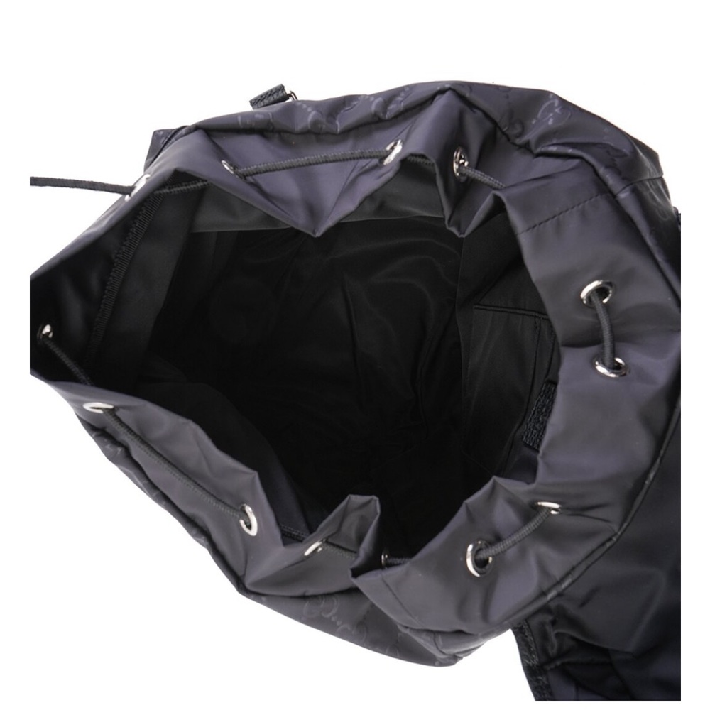 Black GG Nylon Backpack - Picture 3 of 5